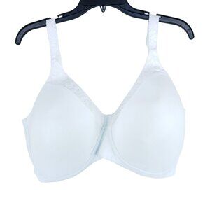 Leading Lady Brigitte Luxe Side Smoothing Bra Size 42G White Wirefree